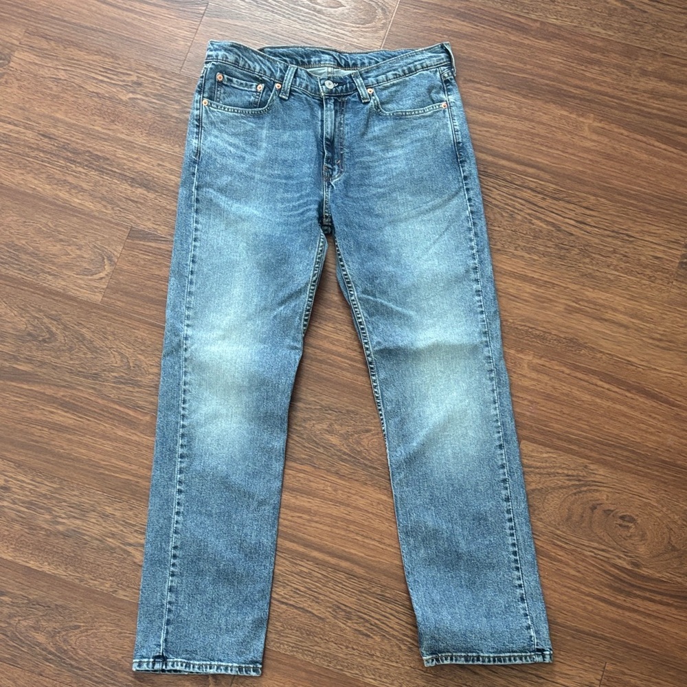 Levi's Men's Straight Jeans in Faded Blue